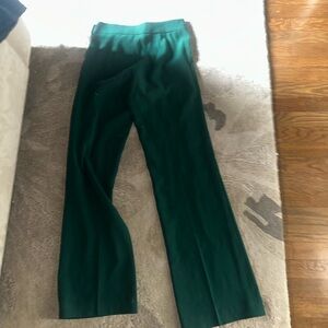 Zara green work pleated pants size S